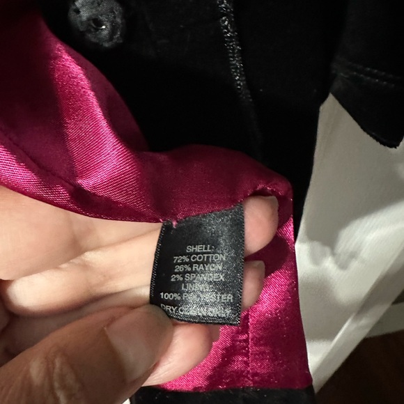 Stunning WHBM Long Velvet Ruffle Jacket - Picture 16 of 16